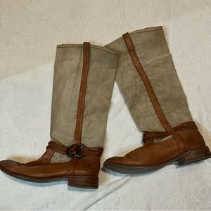 FRYE Canvas riding boots